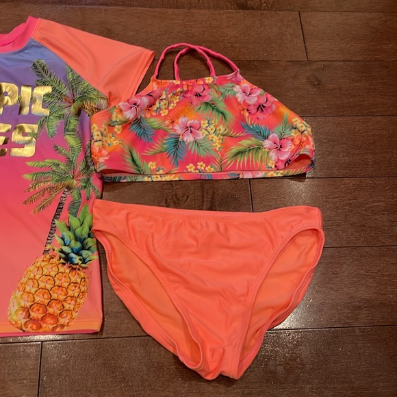 Tropic Vibes Bikini and Rash Guard - Picture 3 of 7